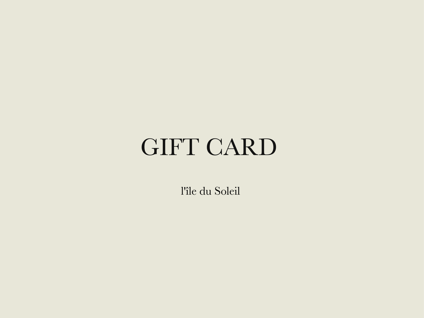 Gift Card