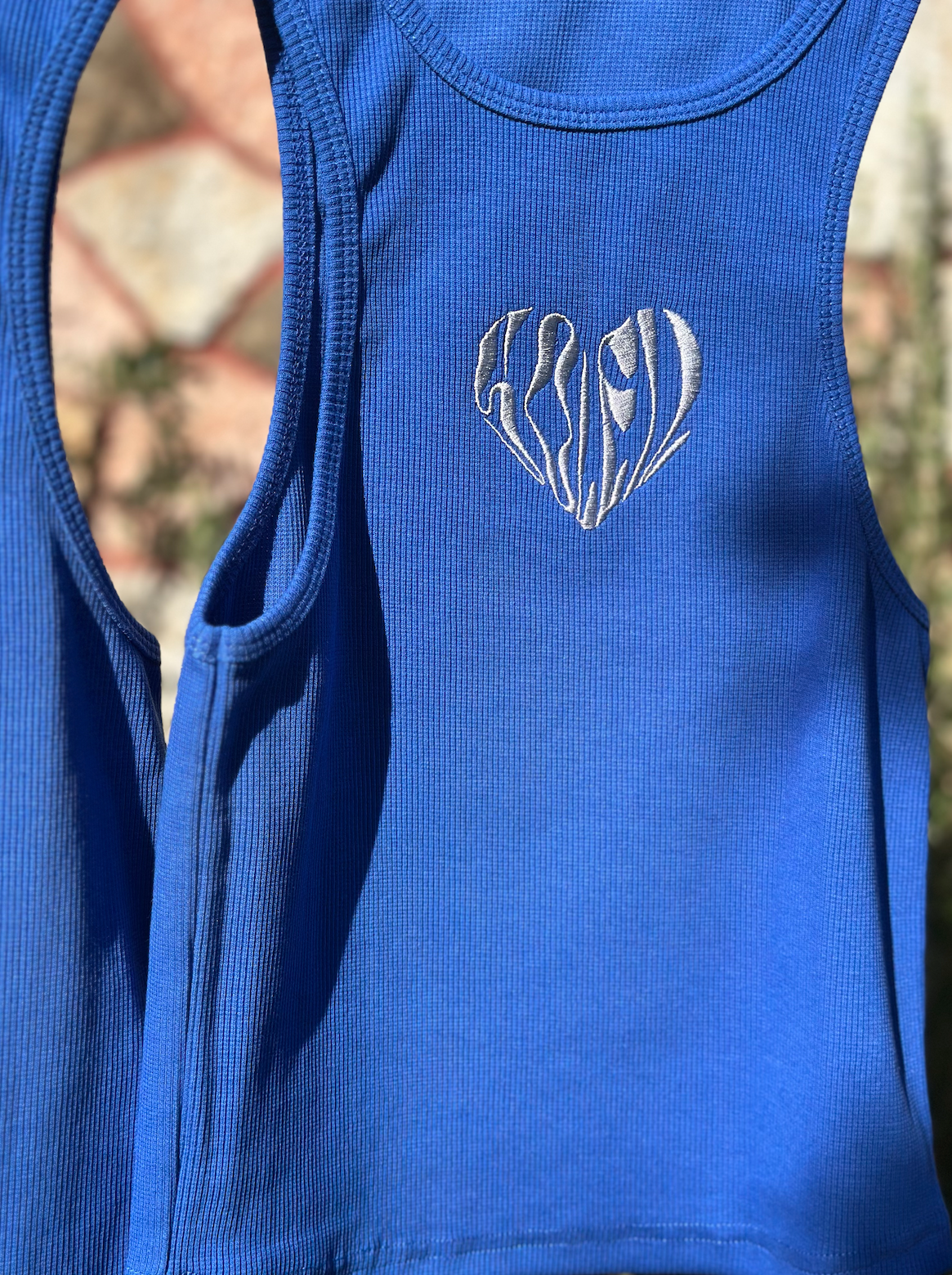 "Le petit coeur" Tank Top | Blue