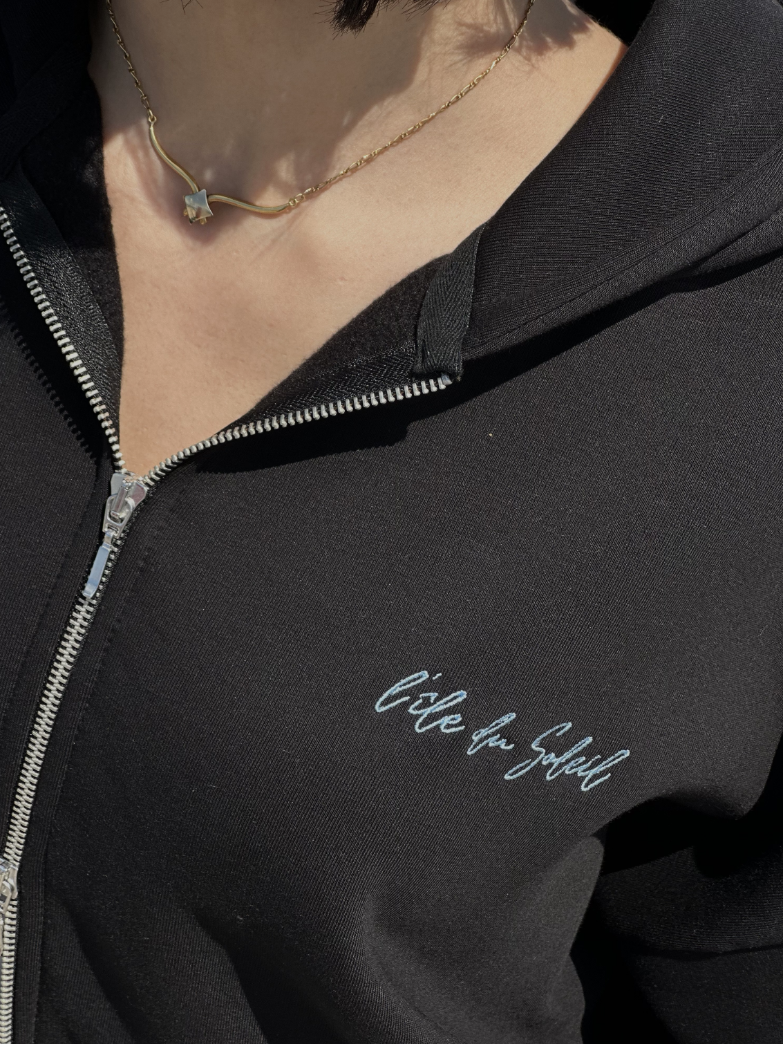 "Le Soleil" Cropped Jacket | Black