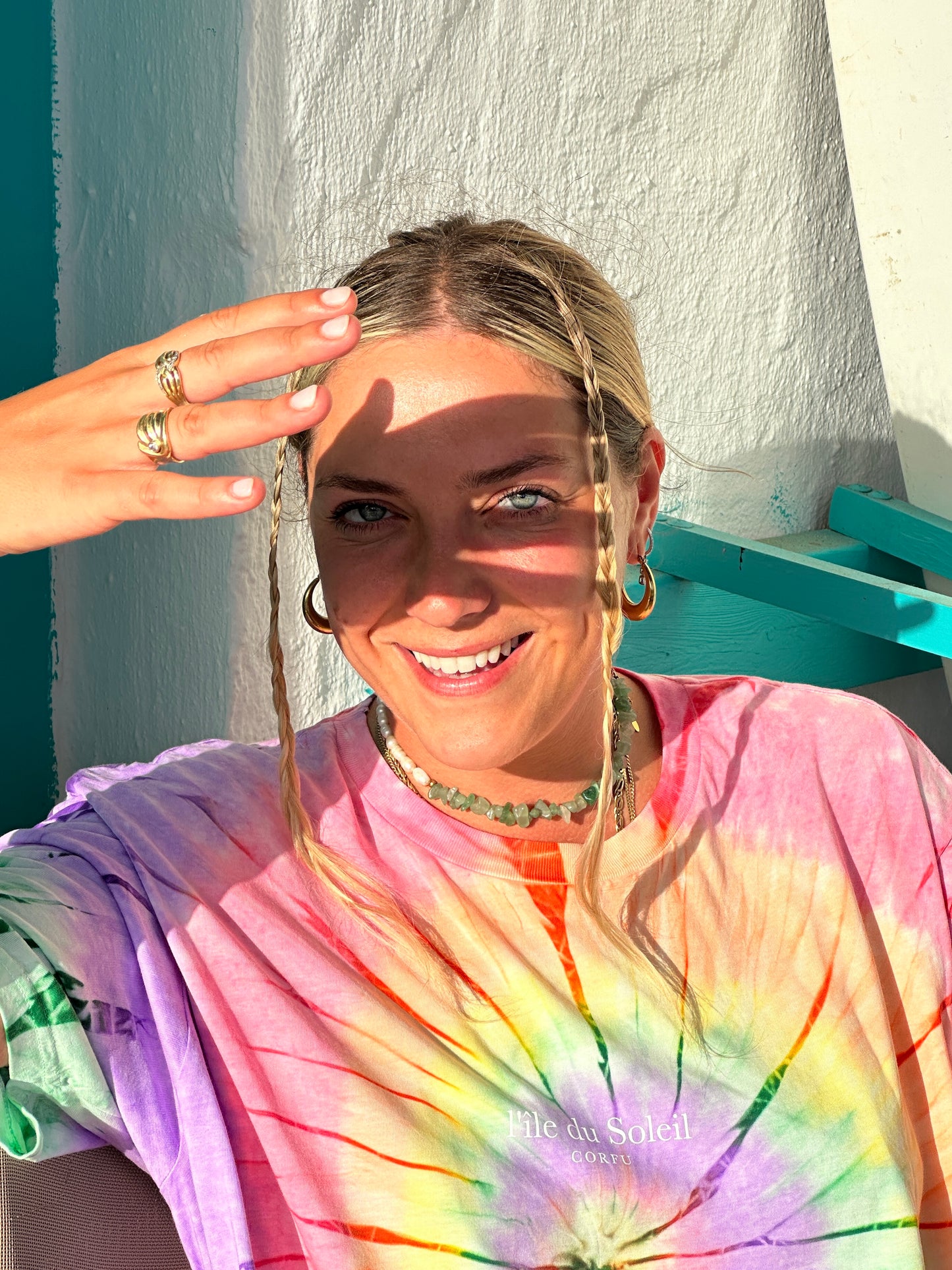 "La Sirèna" Tie Dye T-Shirt | Rainbow