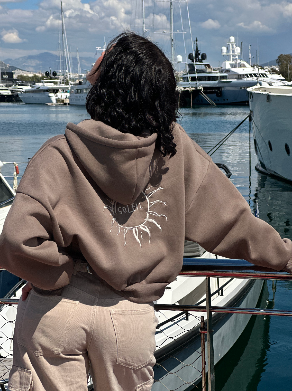 "Le Soleil" Cropped Jacket | Mocha
