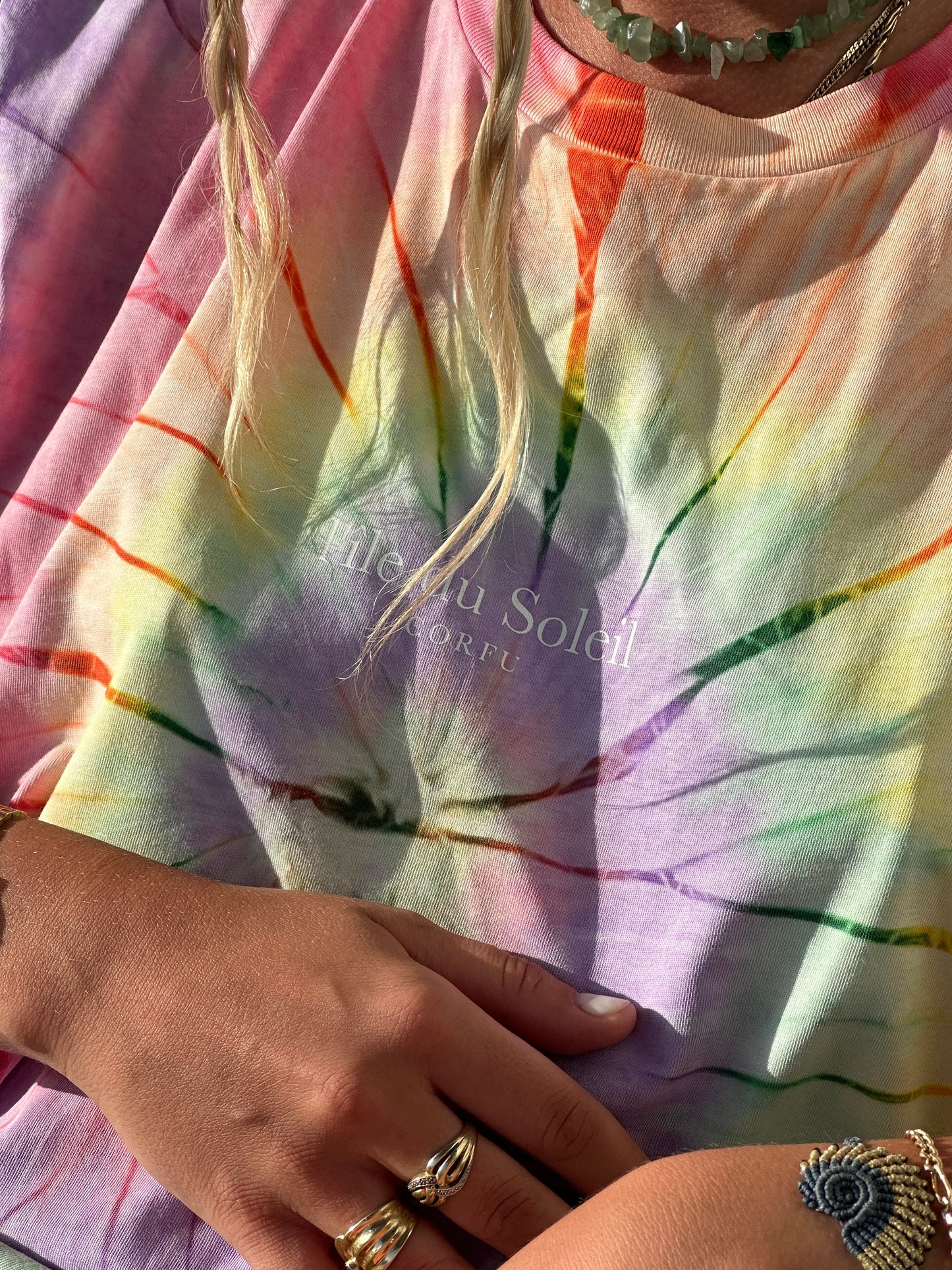 "La Sirèna" Tie Dye T-Shirt | Rainbow