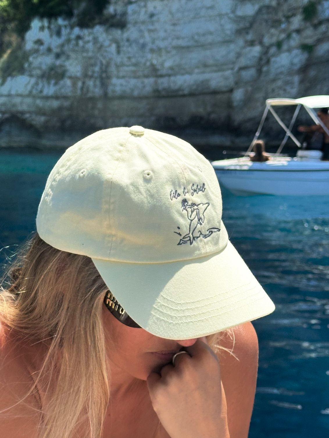 "Le Dauphin" Baseball Cap | Light Yellow
