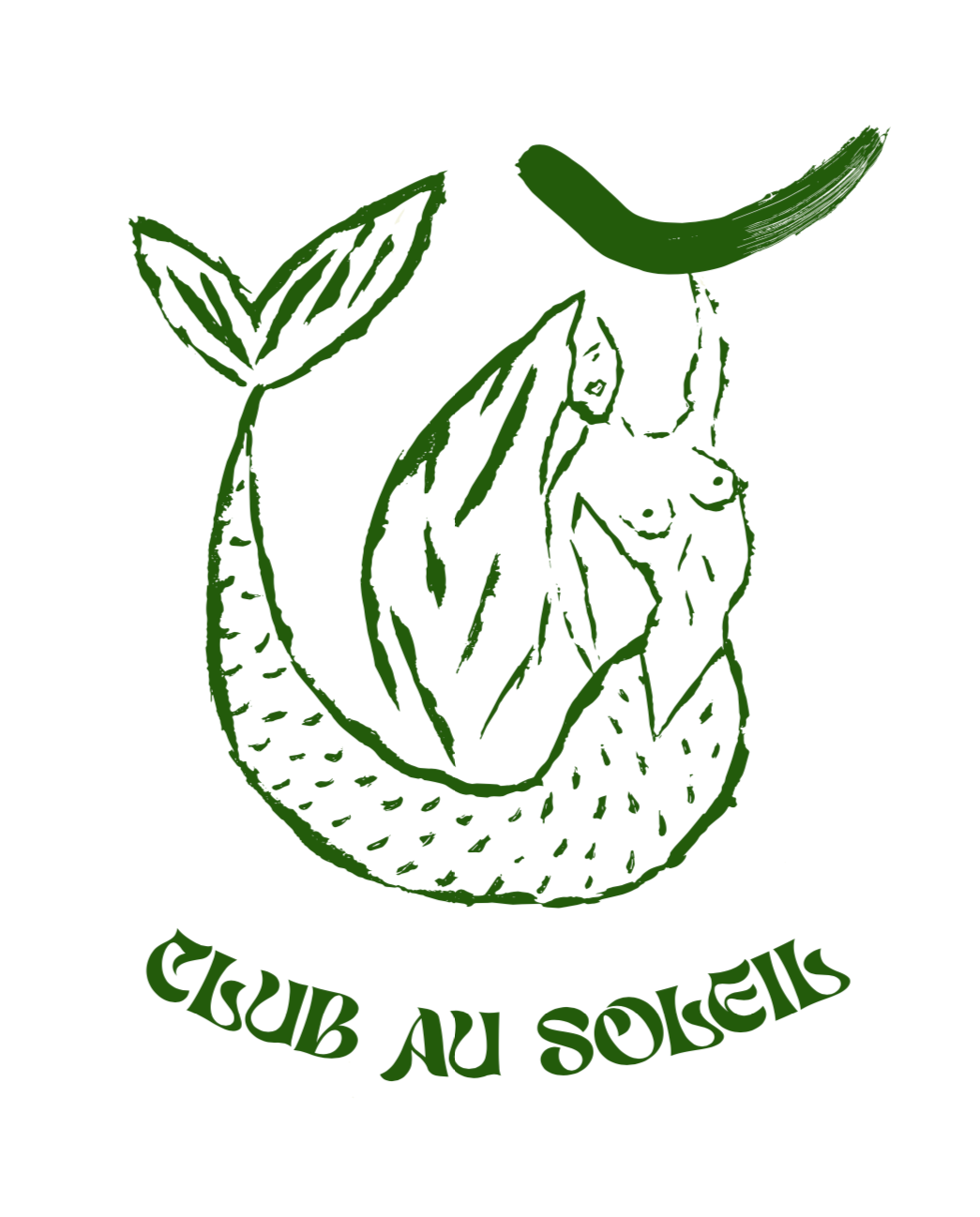 “Club Au Soleil” Hoodie · Mermaid Of Corfu