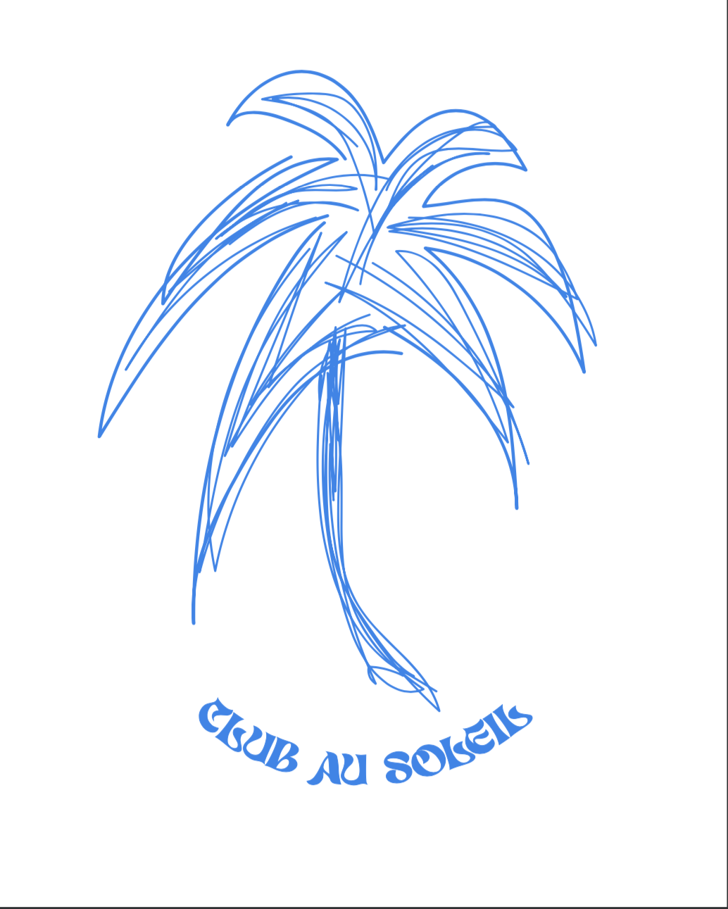 “Club Au Soleil” Hoodie · Palm Tree
